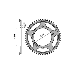 PBR ZĘBATKA TYLNA 4585 44 C45 BMW S1000RR`09-11 (JTR7.44) (ŁAŃC. 525)